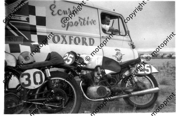MC Hailwood transporter St Albans NSU and Norton Chadwick 1