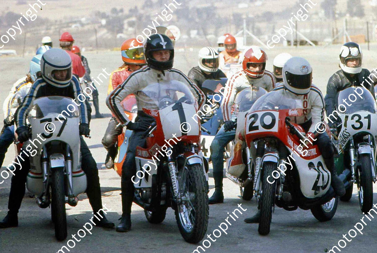 MC M Crawford, Van Niekerk, Pemberton pre-race paddock