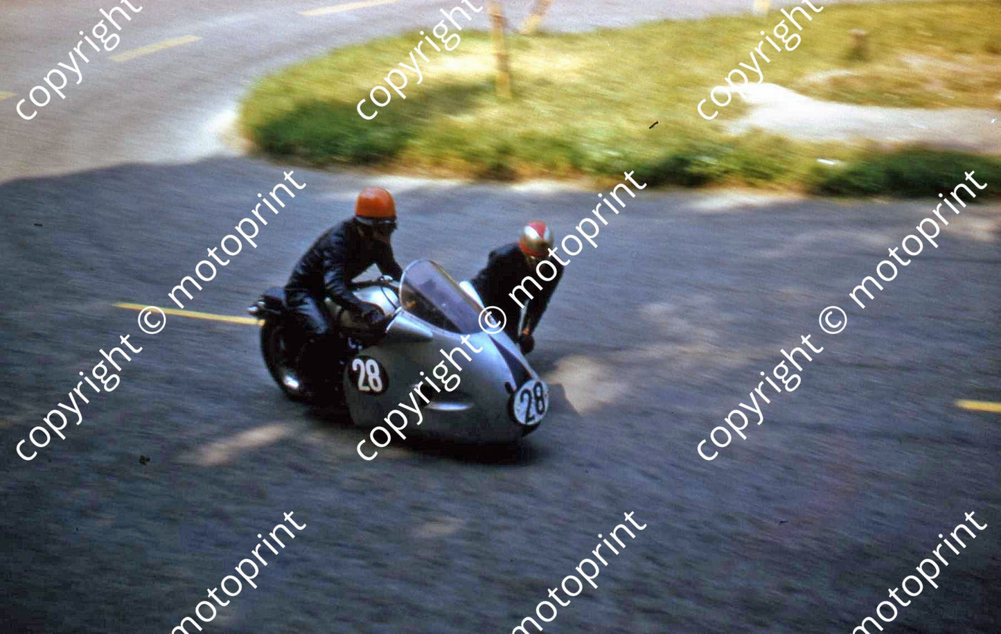 MC J Melhuish Norton sidecar