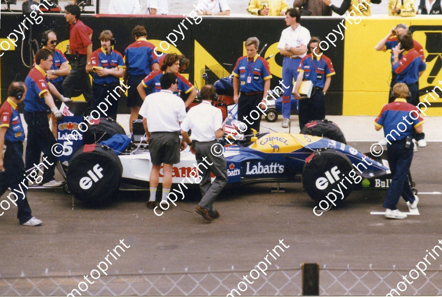 Mansell Williams FW14 pole position