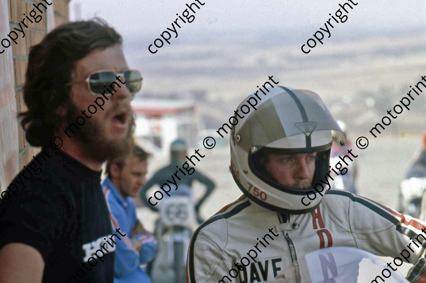 P Keith and Dave Wooley pre-race paddock
