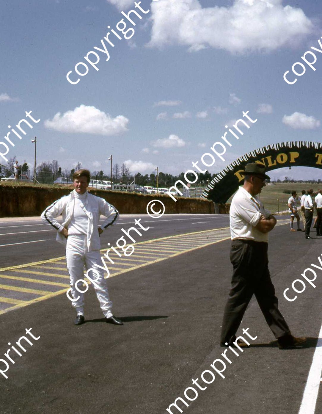 P McGillewie looks for his car