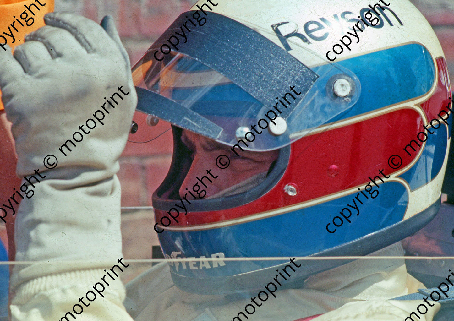 P Revson ready to go McLaren M19a scanned 20x30 cm A4 726