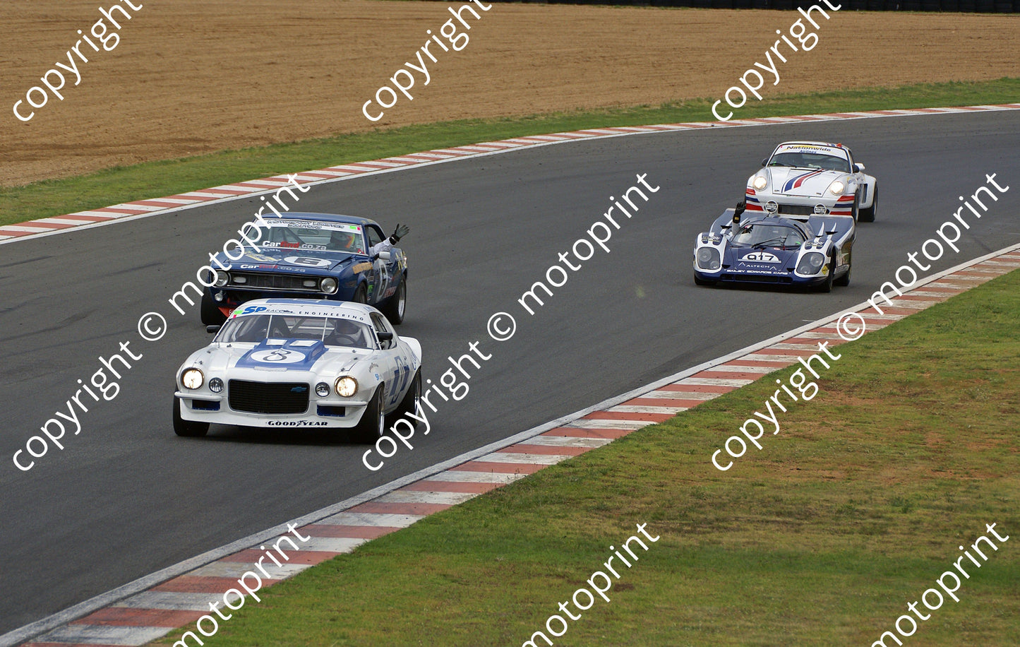 SL Camaros Porsches slow down