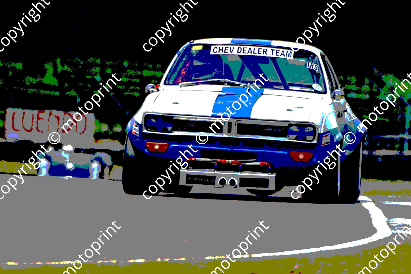 SL Chev V8 Corin poster