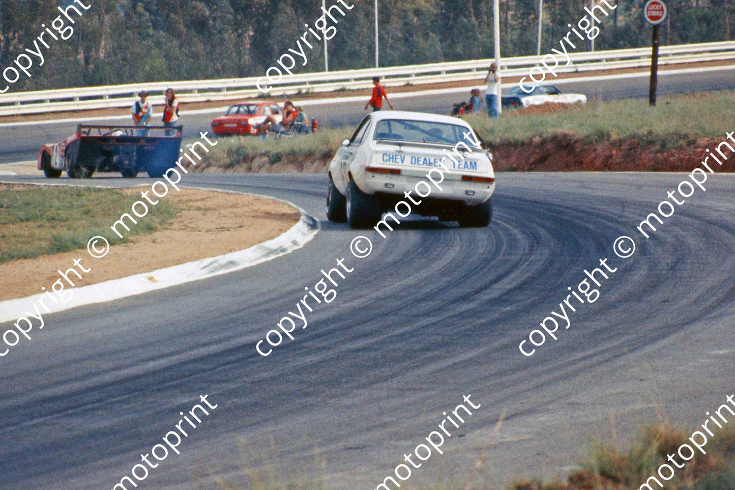 SL Chev V8 Ferrari 312P Esses rear view