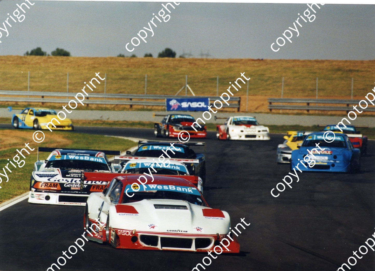 SL Wesbank V8 2000 Phakisa Morgenrood Falcon, vd Merwe Mustang, Lindenberg Mustang 072