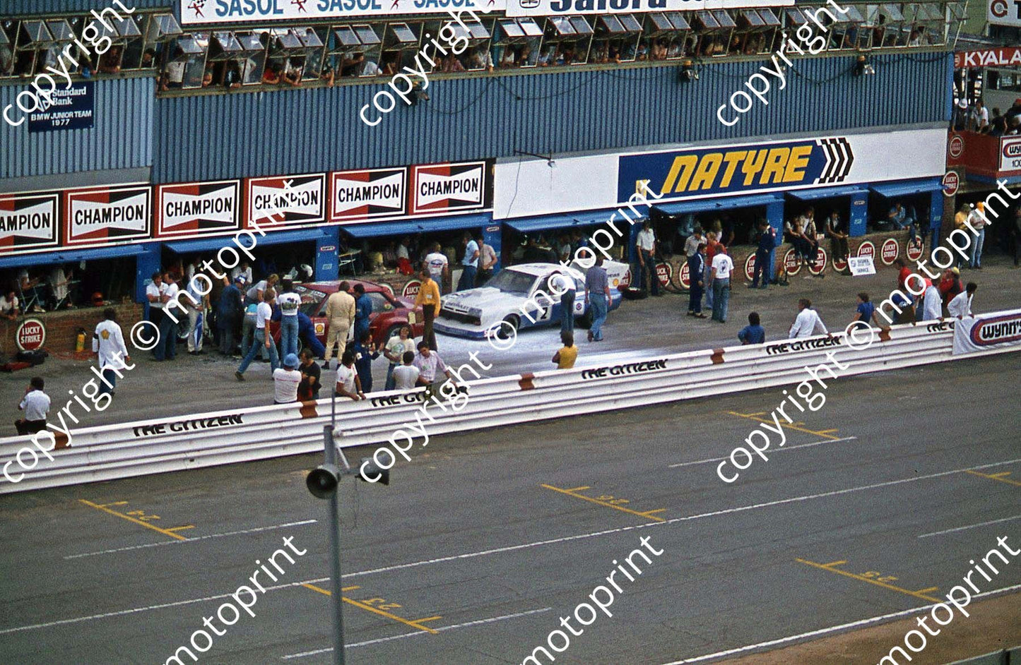 SL (thanks to Stuart Falconer) a 639 1978 Wynns 1000 pits # Fiat B Van Rooyen Hettema_ #2 Chev Mortimer, S vd Merwe, Klomfass note foam covered