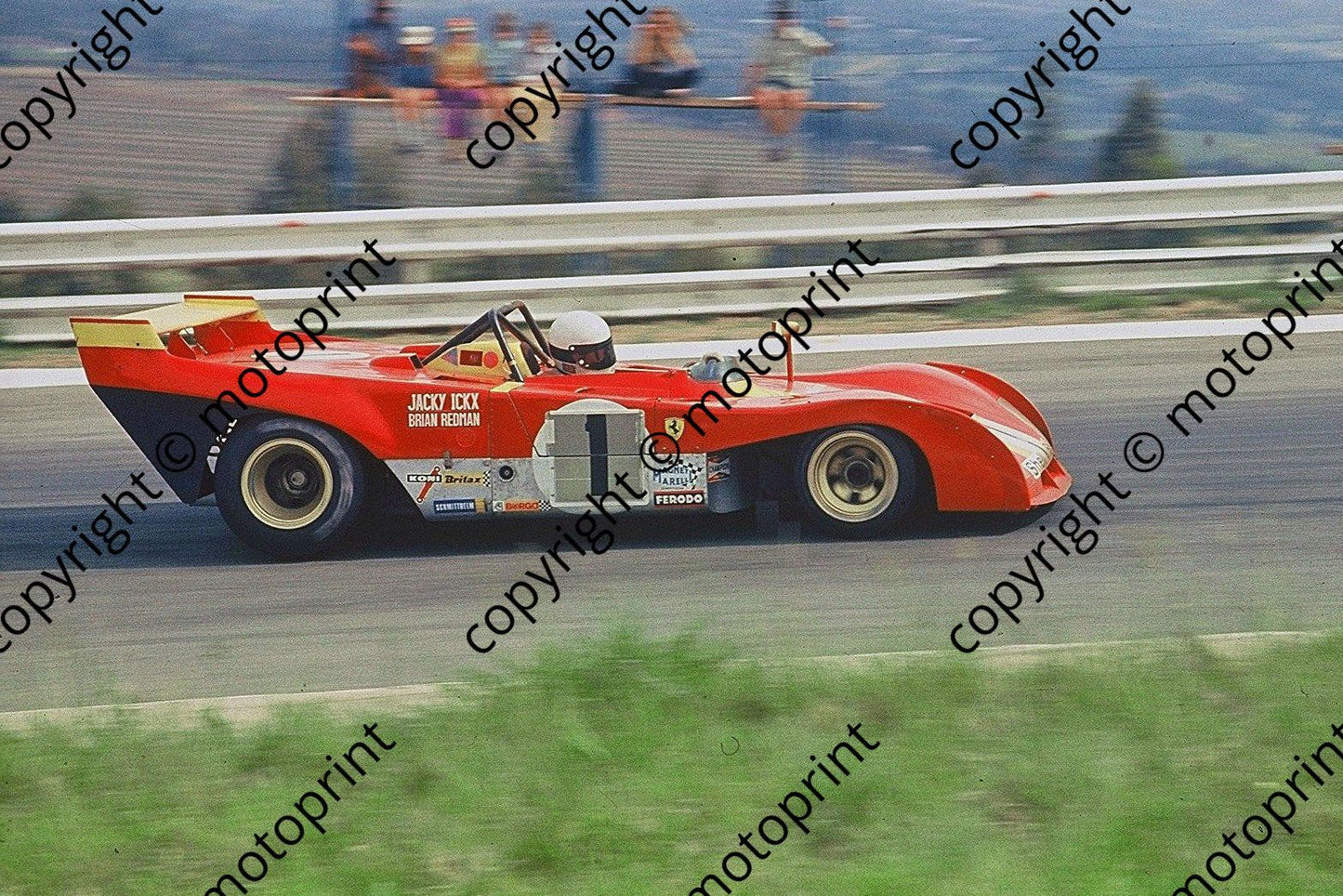 SP 1972 Kyalami 9 hr Brian Redman Jackie Ickx Ferrari 312PB dnf ed