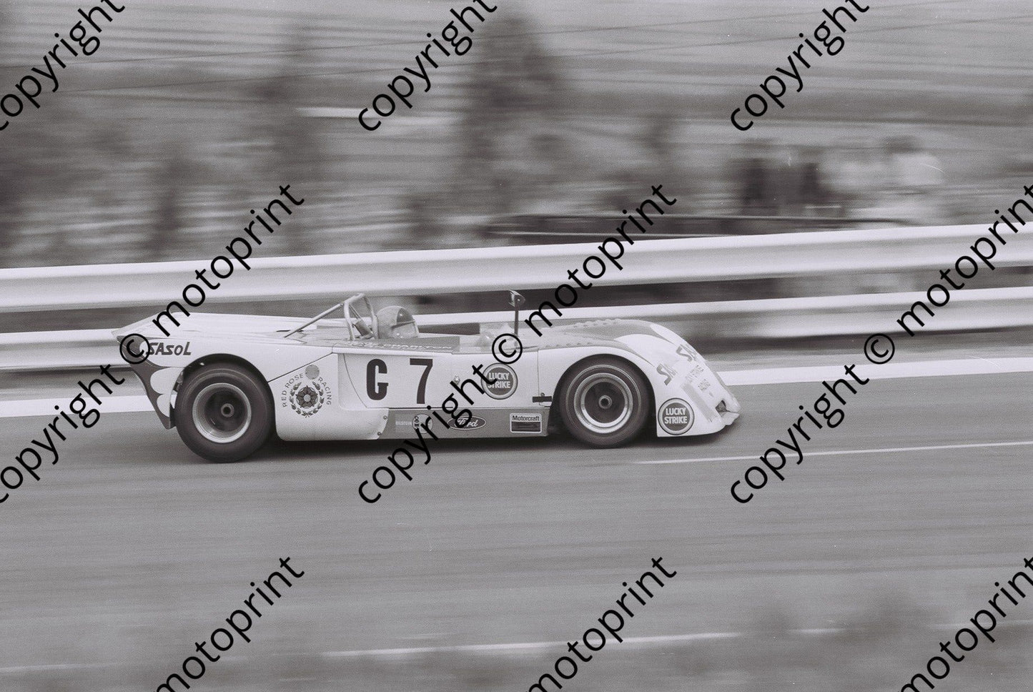 SP 1972 Kyalami 9 hr Charlton (in car) Hine Chevron B21 3rd 336laps