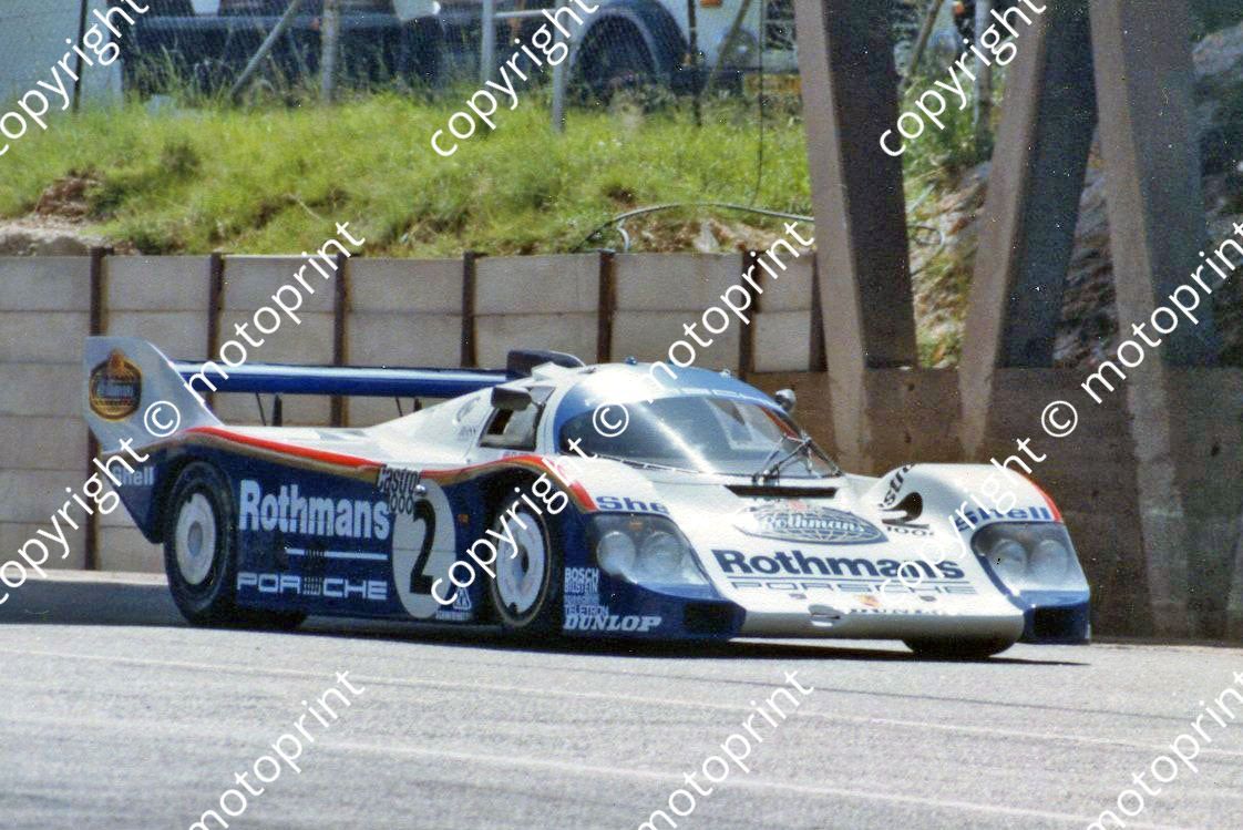 SP 1983 Castrol 9 hr Bell Belhof Porsche 956