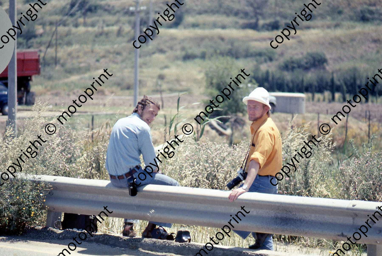 SP Barry and Max on coast road practice