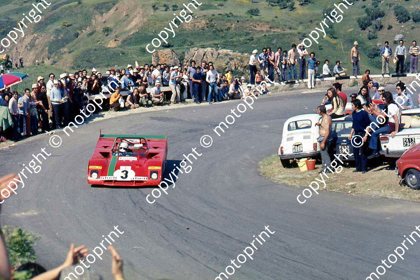 SP Ferrari 312PB exiting our corner