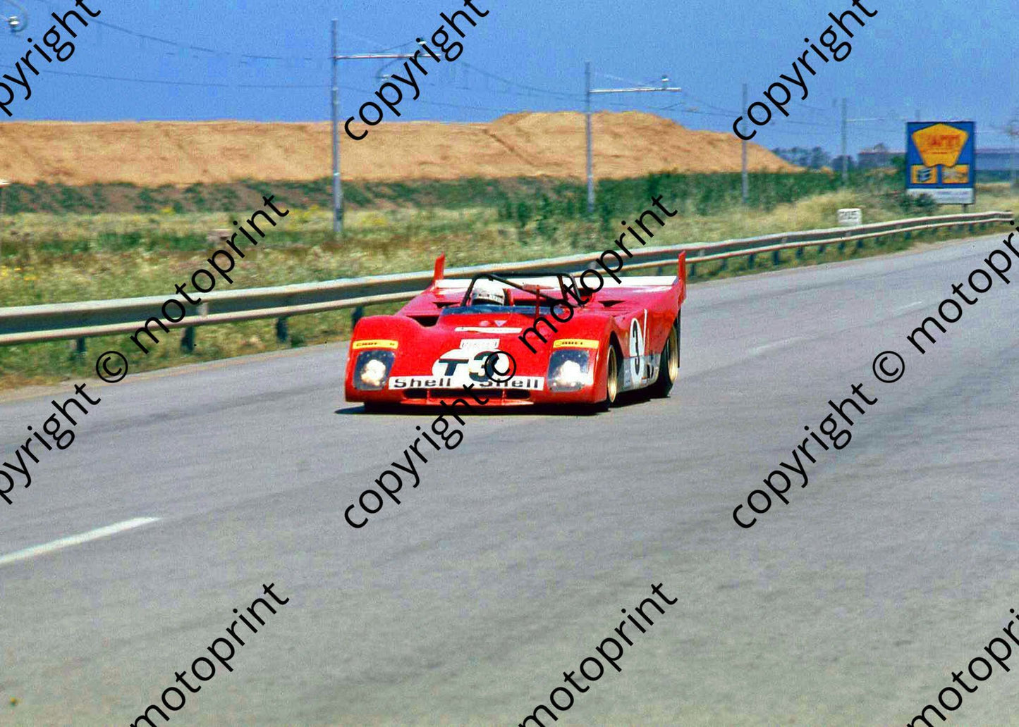 SP Merzario Ferrari T car 312PB on coast straight edited