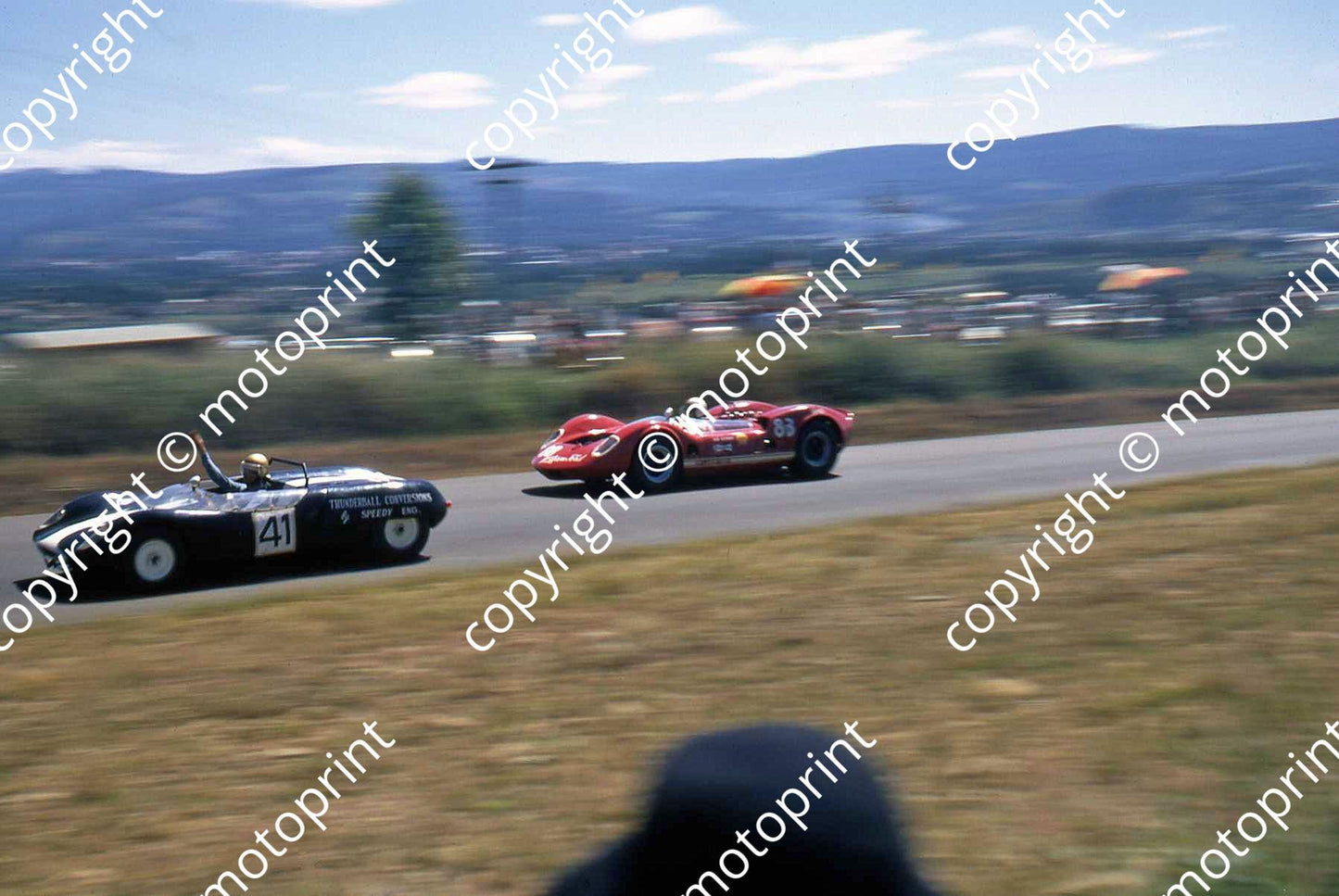 SP Olthoff McLaren lapping Weyers Lotus 23