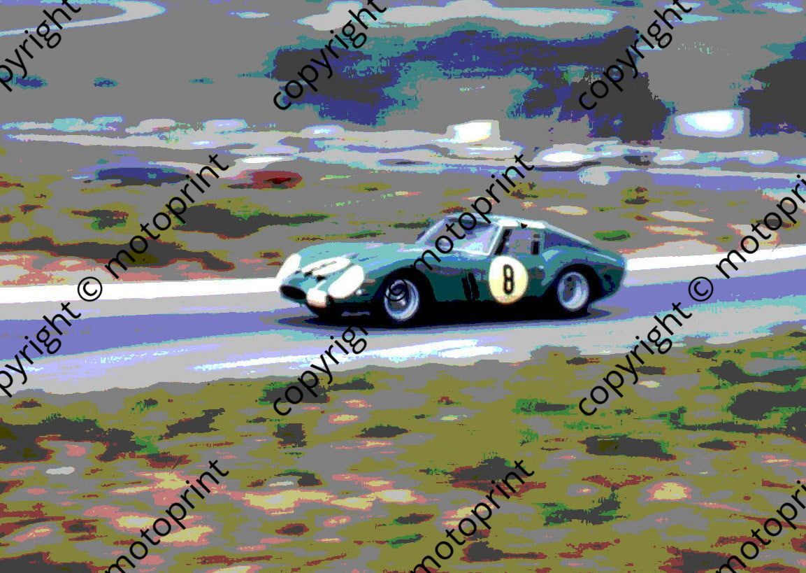 SP Piper-Maggs Ferrari 250 GTO poster nero