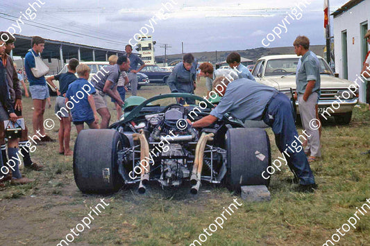 SP Piper Ferrari P4 rear view stripped in paddock