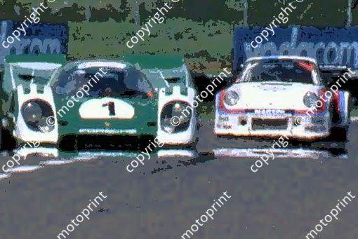 SP Porsche 917, Porsche Martini heat reflection poster 2