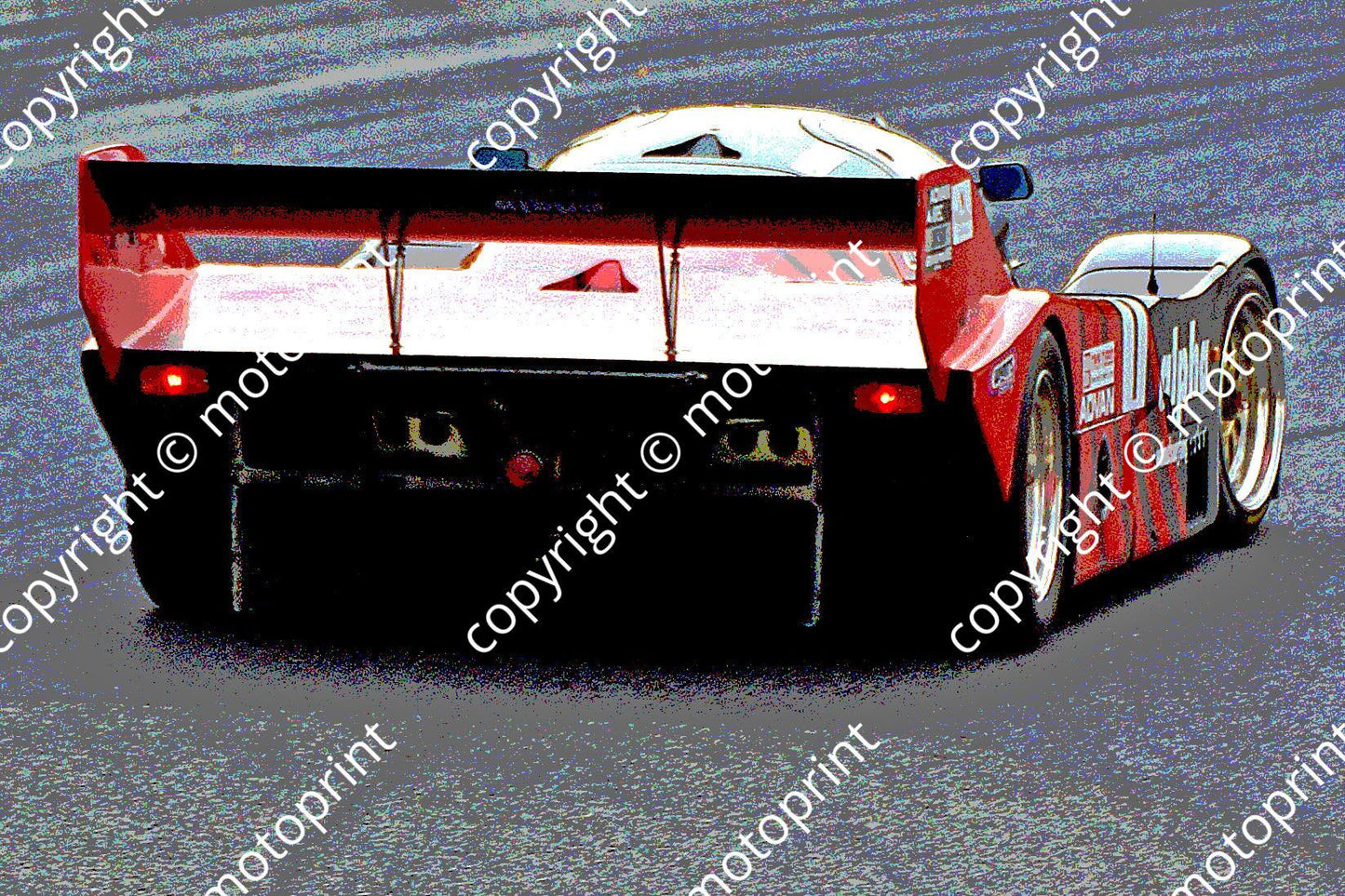 SP Porsche 962 Advan Bricknell rear poster