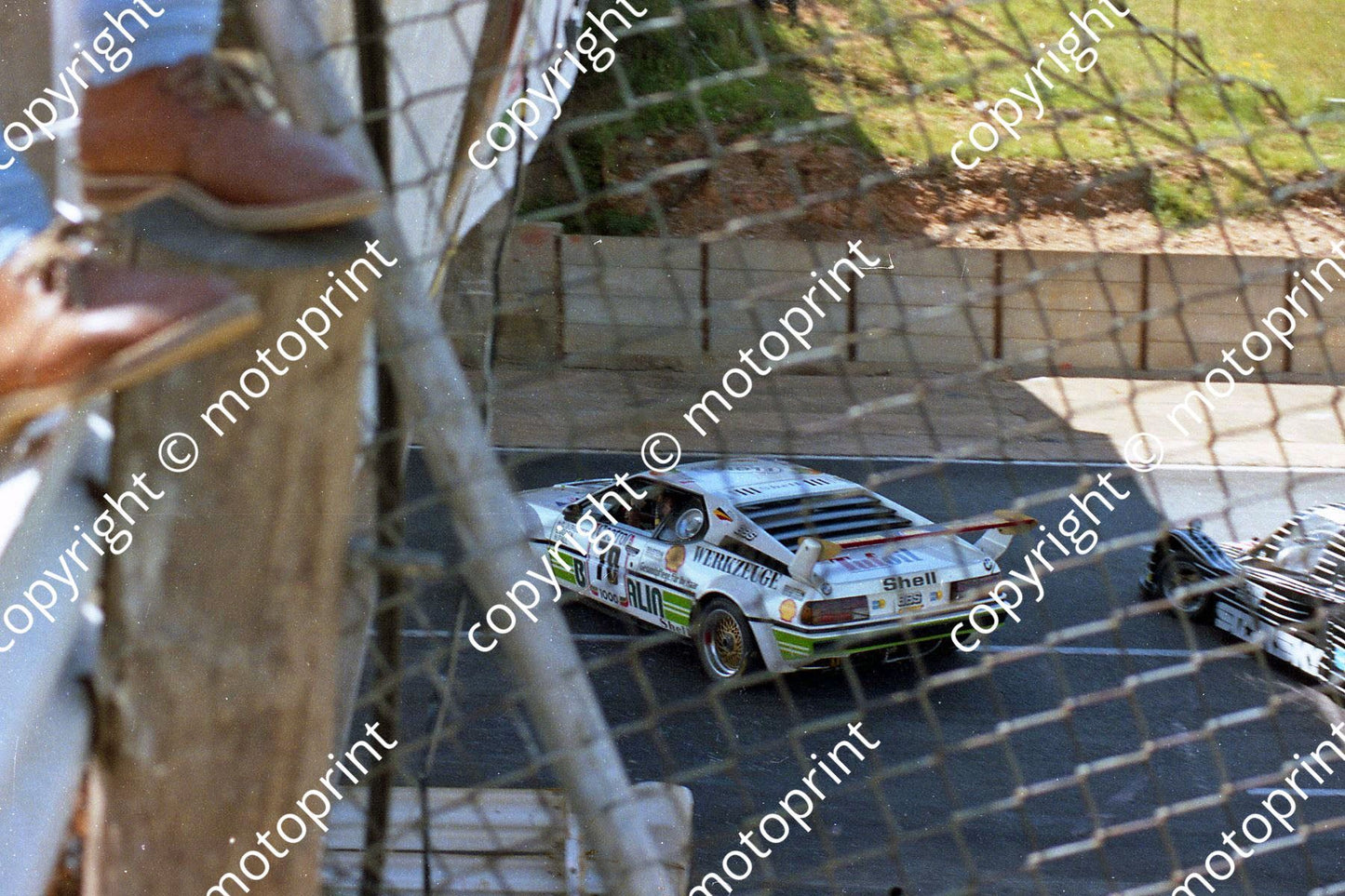 SP (thanks Colin Burgess) 1983 Castrol 1000 BMW M1 Doren Gall moving onto grid(19)