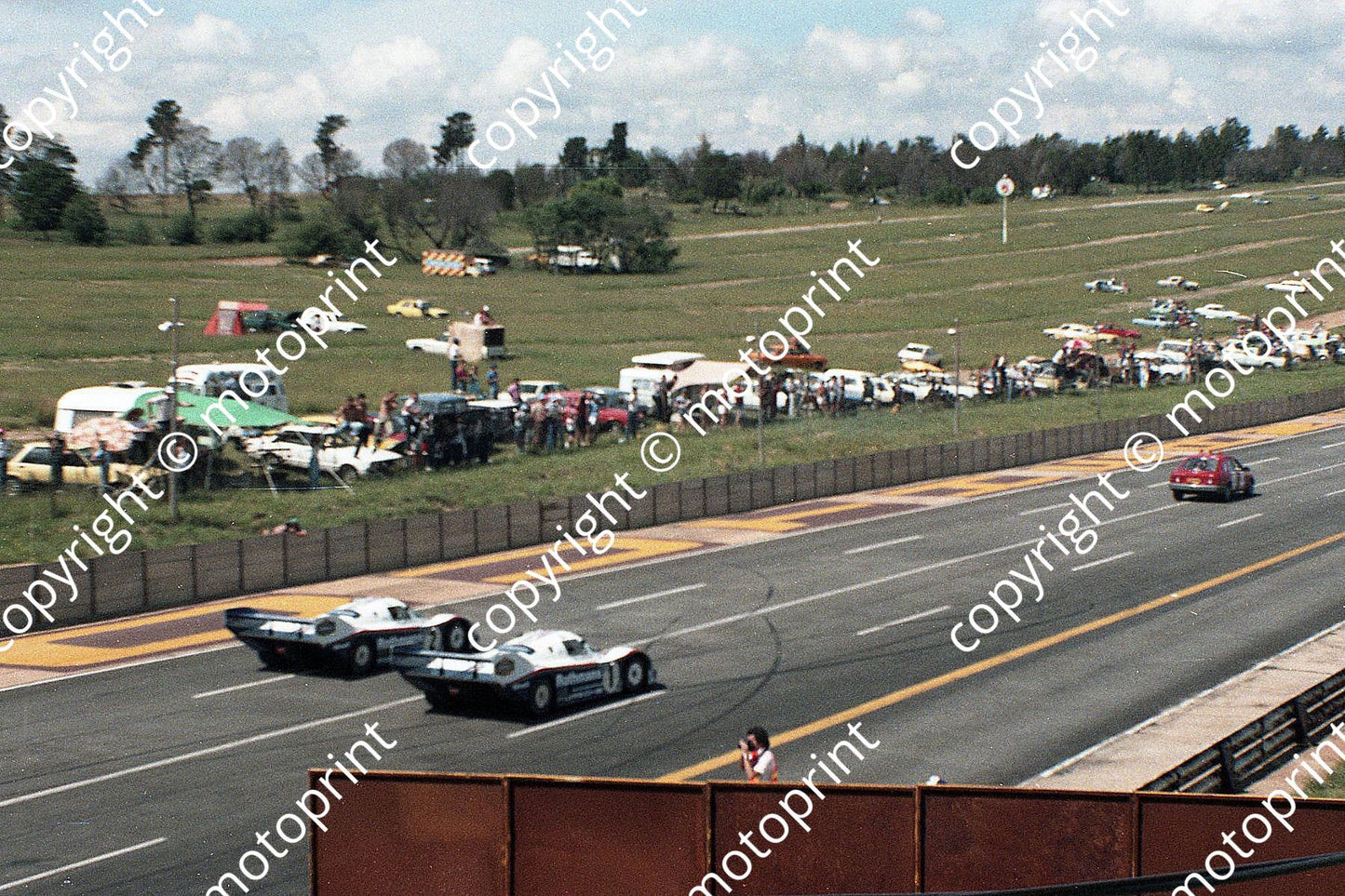 SP (thanks Colin Burgess) 1983 Castrol 1000 Rothmans Porsche 956s behind safety car (37)