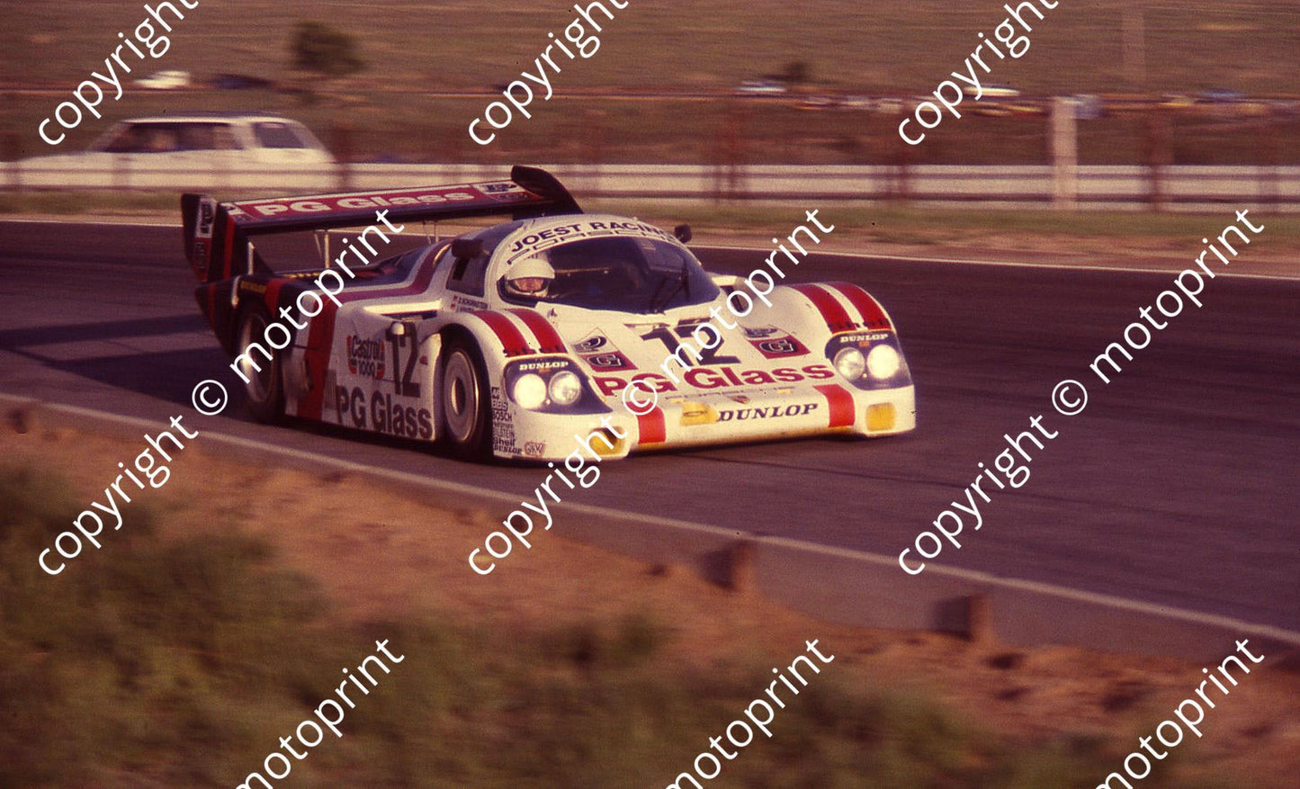 SP (thanks to Stuart Falconer) a 892 83 Castrol 1000 practice Porsche 956 PG Glass Schornstein Winter