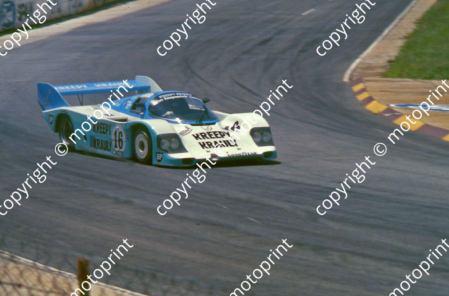 SP (thanks to Stuart Falconer) a 909 1983 Castrol 1000 Porsche 956 Kreepy Krauly S vd Merwe Duxbury T Martin