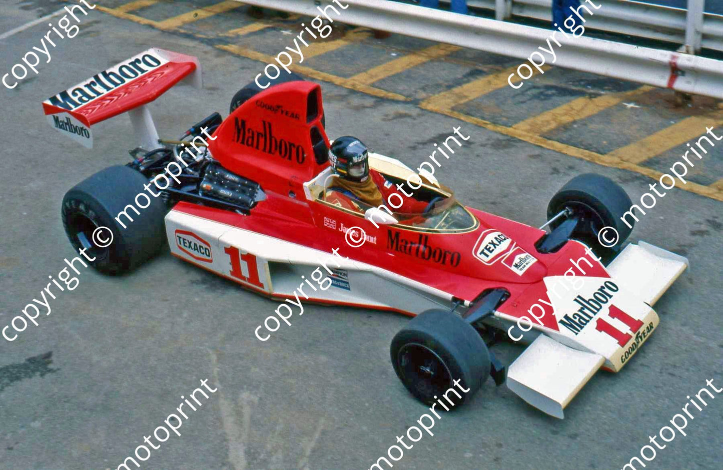 SS 11 Hunt McLaren M23 overhead