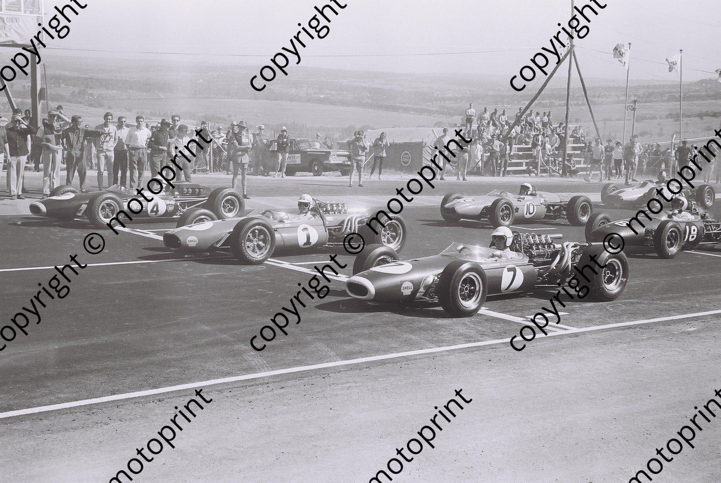 SS 1967 Kyalami Rand Spring 7 Charlton, 1 Love, 4 Tingle, 18 McNicol, 10 Puzey, 21 Ward (105)