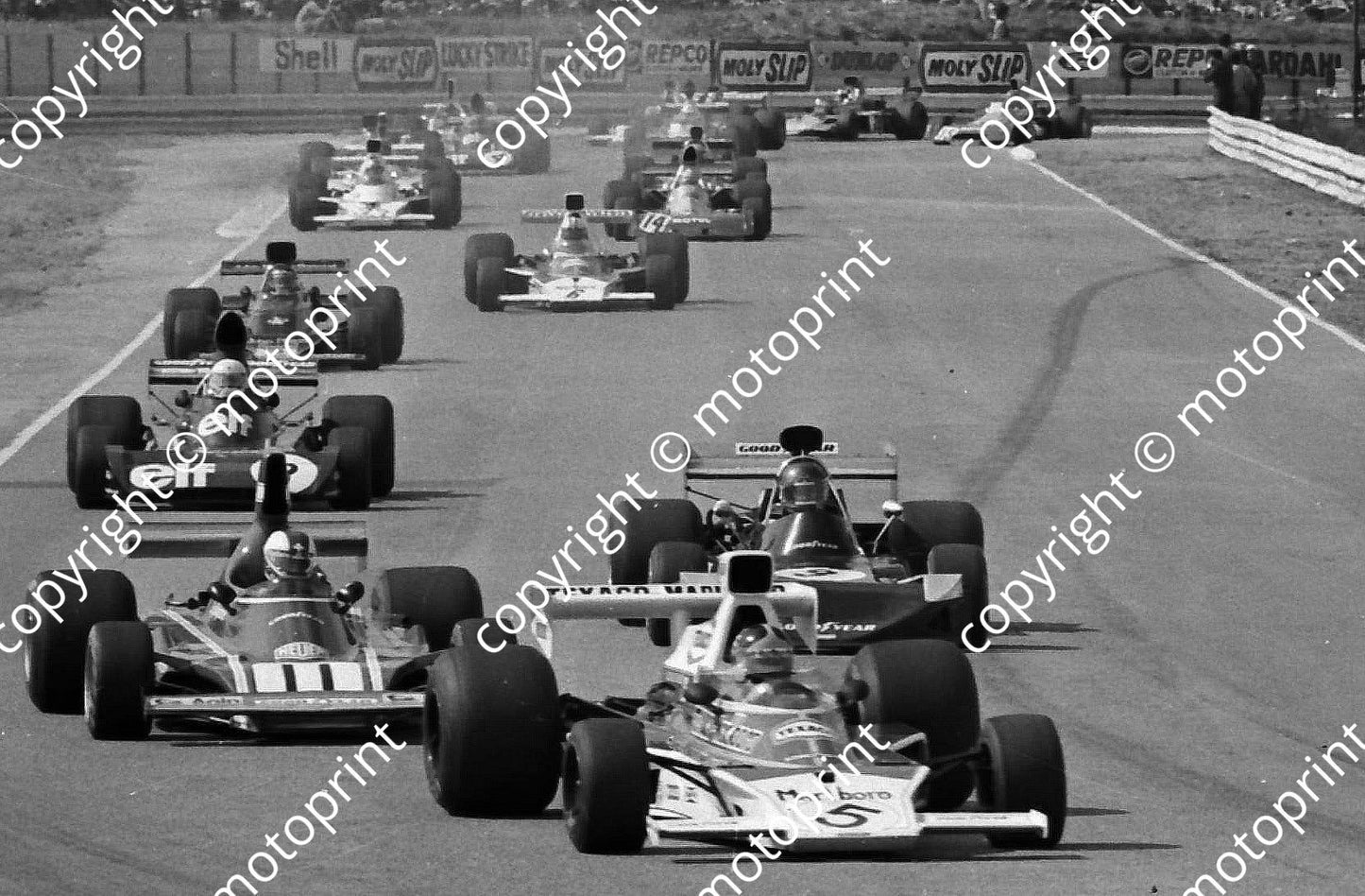 SS 1974 SA GP Fittipaldi, Regazzoni, Stuck,J Scheckter, Ickx, Hulme