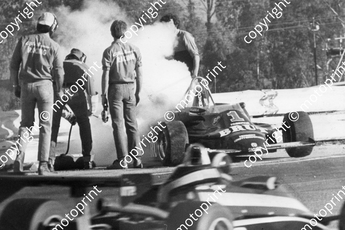 SS 1983 e Kyalami Duxbury March 832 crash