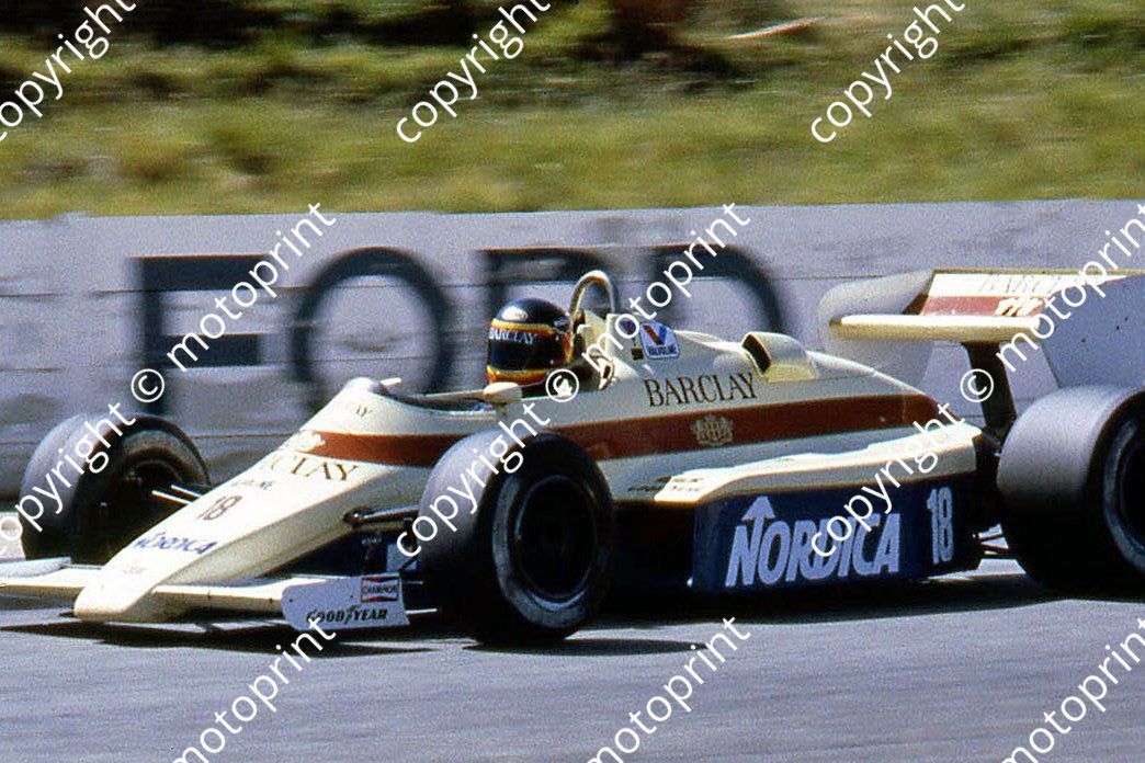 SS Boutsen Arrows A6 3