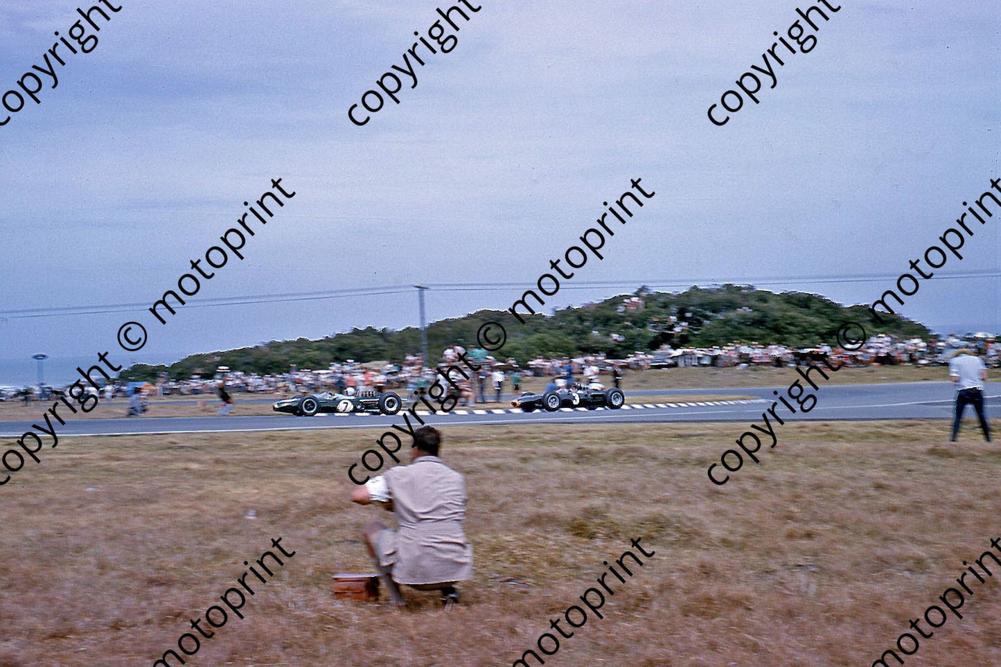 SS Brabham and Graham Hill BRM