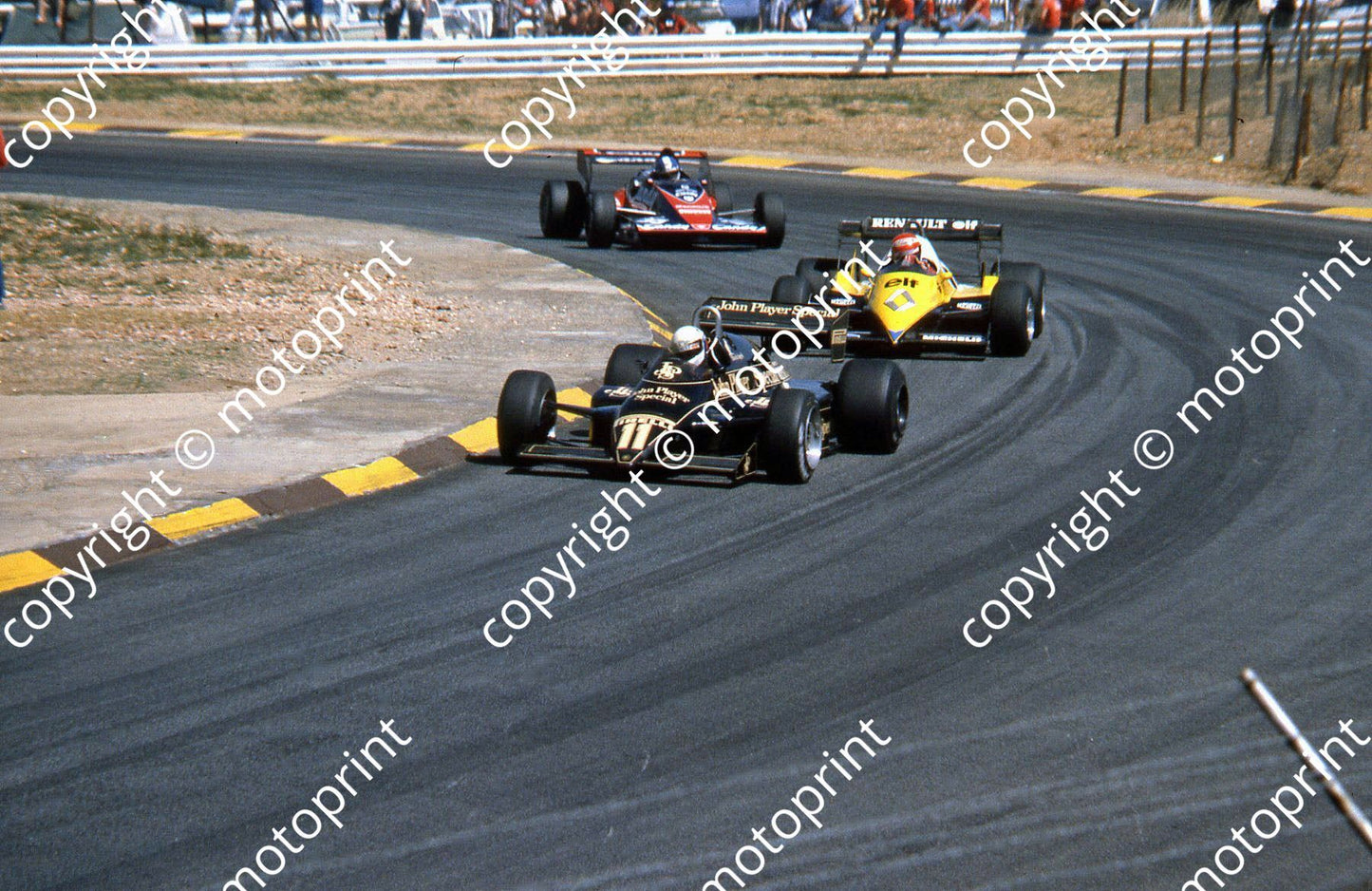 SS De Angelis Lotus 94, Cheever Renault RE40, Warwick Toleman TG183b 1