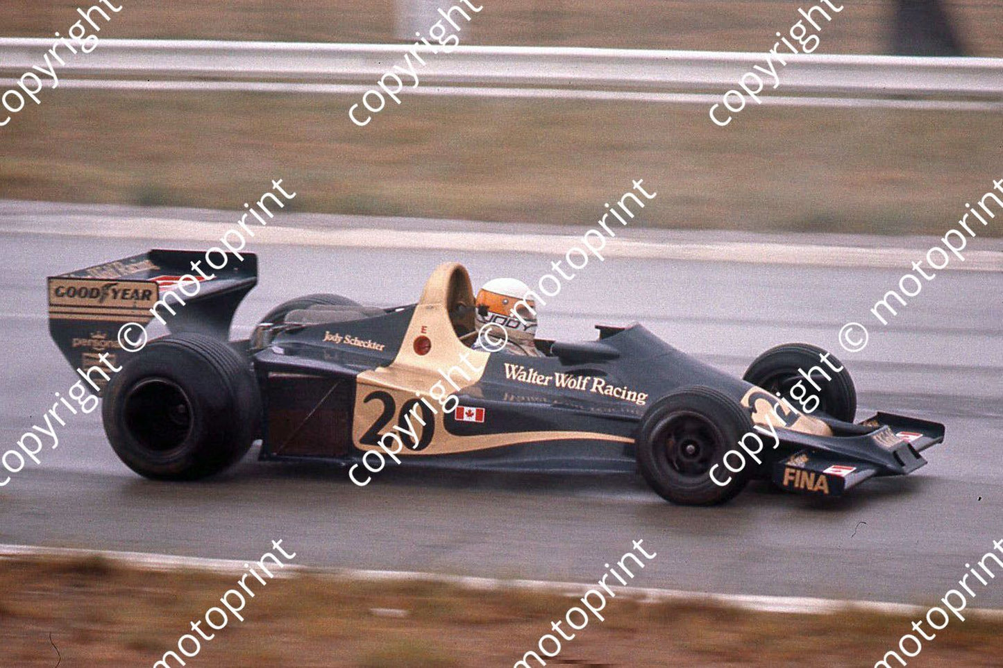 SS Jody Scheckter Wolf WR1 rain Jukskei cropped