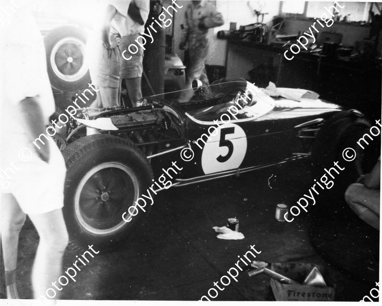 SS Lotus 18 Von Trips 1960 Cape GP in garage