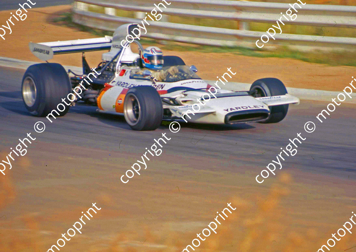 SS Revson, McLaren M19 at Clubhous scanned A4