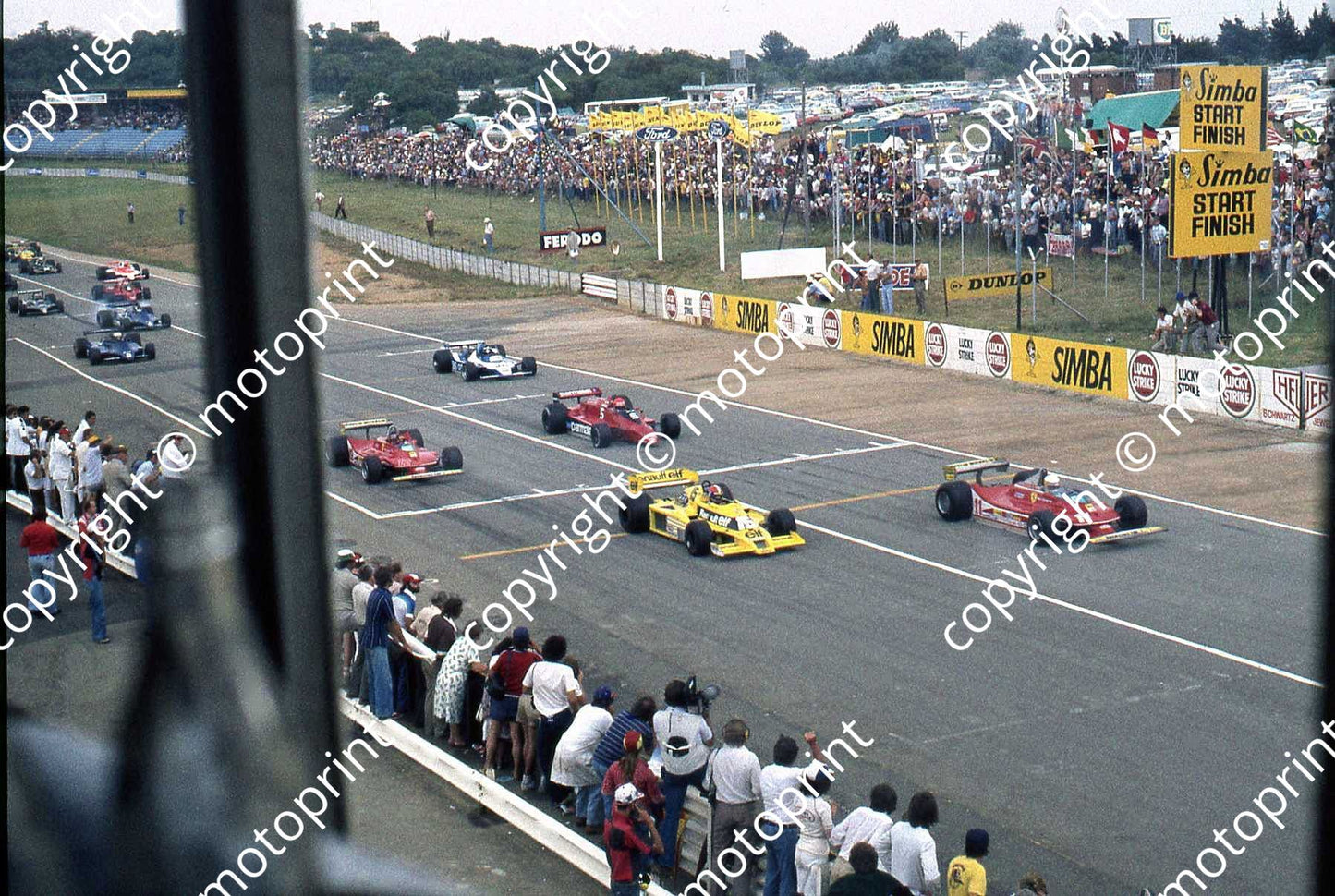 SS Start Jabouille Scheckter Villeneuve Lauda