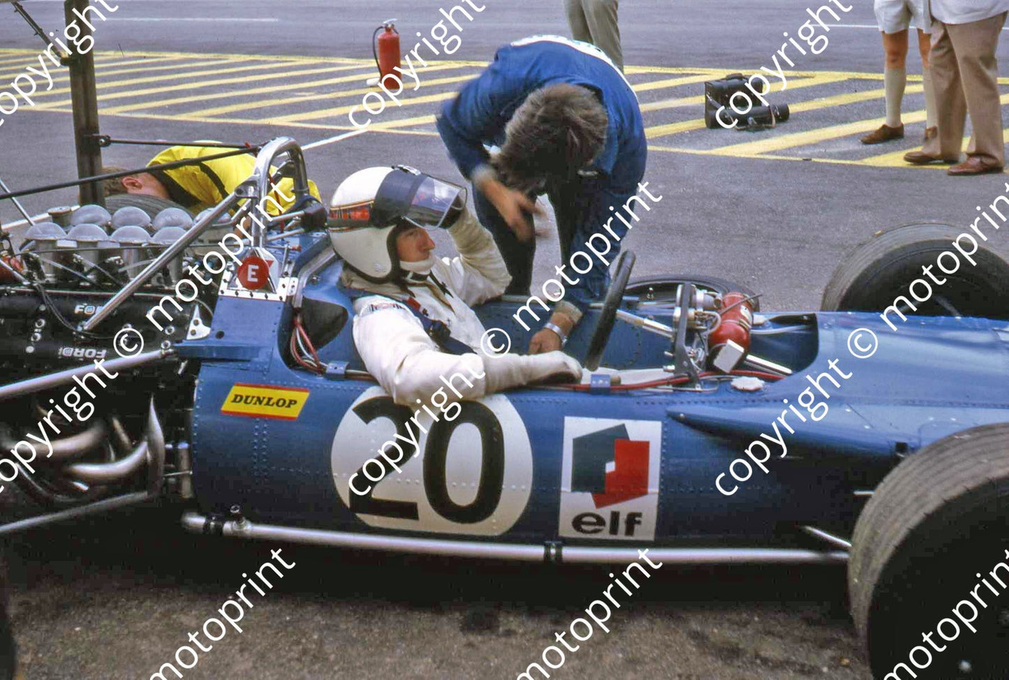 SS Stewart in Matra Cosworth MS80 practice only