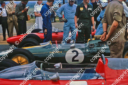 SS Surtees Bandini on grid, Trevor Taylor Lotus 25  (Thanks to Ken Stewart)  (2)