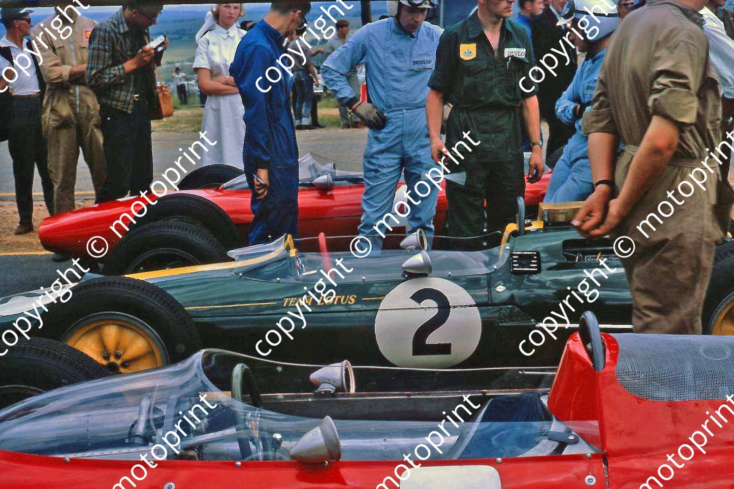 SS Surtees Bandini on grid, Trevor Taylor Lotus 25 (Thanks to Ken Stewart) (2)