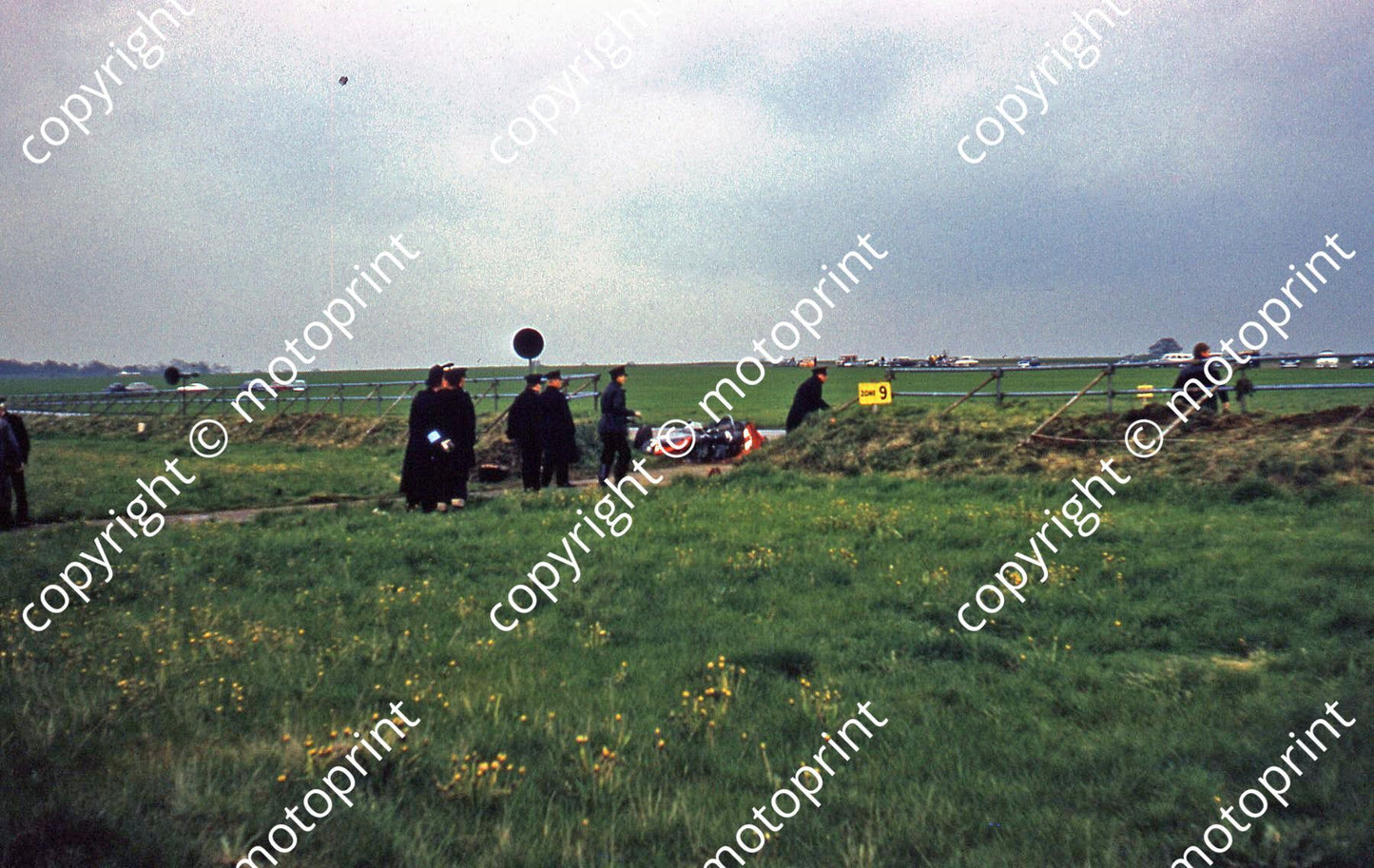 SS Ginther BRM crash Silverstone Intnl May