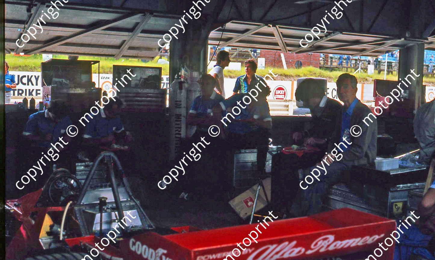 SS (thanks Stuart Falconer) a 603 1978 SA GP lunch Brabham pits Gordon Murray