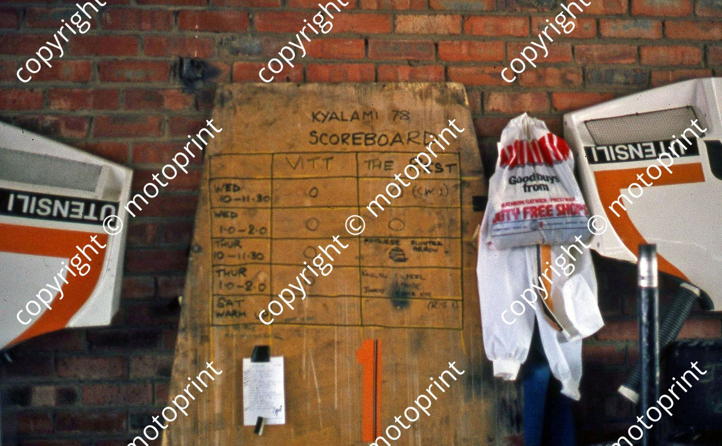 SS (thanks Stuart Falconer) a 617 1978 SA GP Surtees pit Brambilla vs rest scoreboard