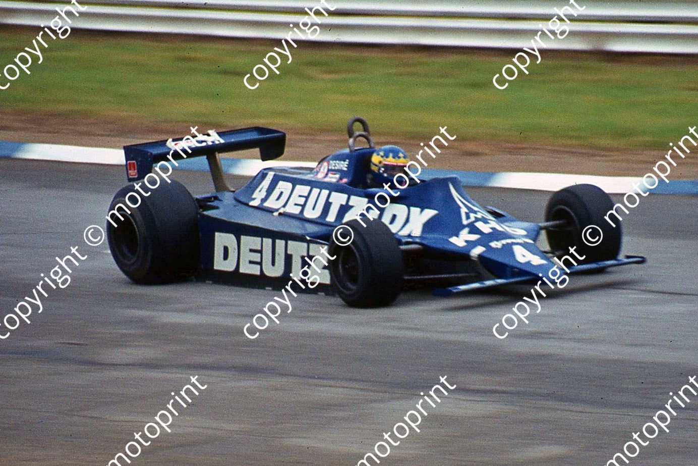 SS (thanks Stuart Falconer) a 782 1981 SA GP Desire Wilson Tyrrell 010 track drying cropped