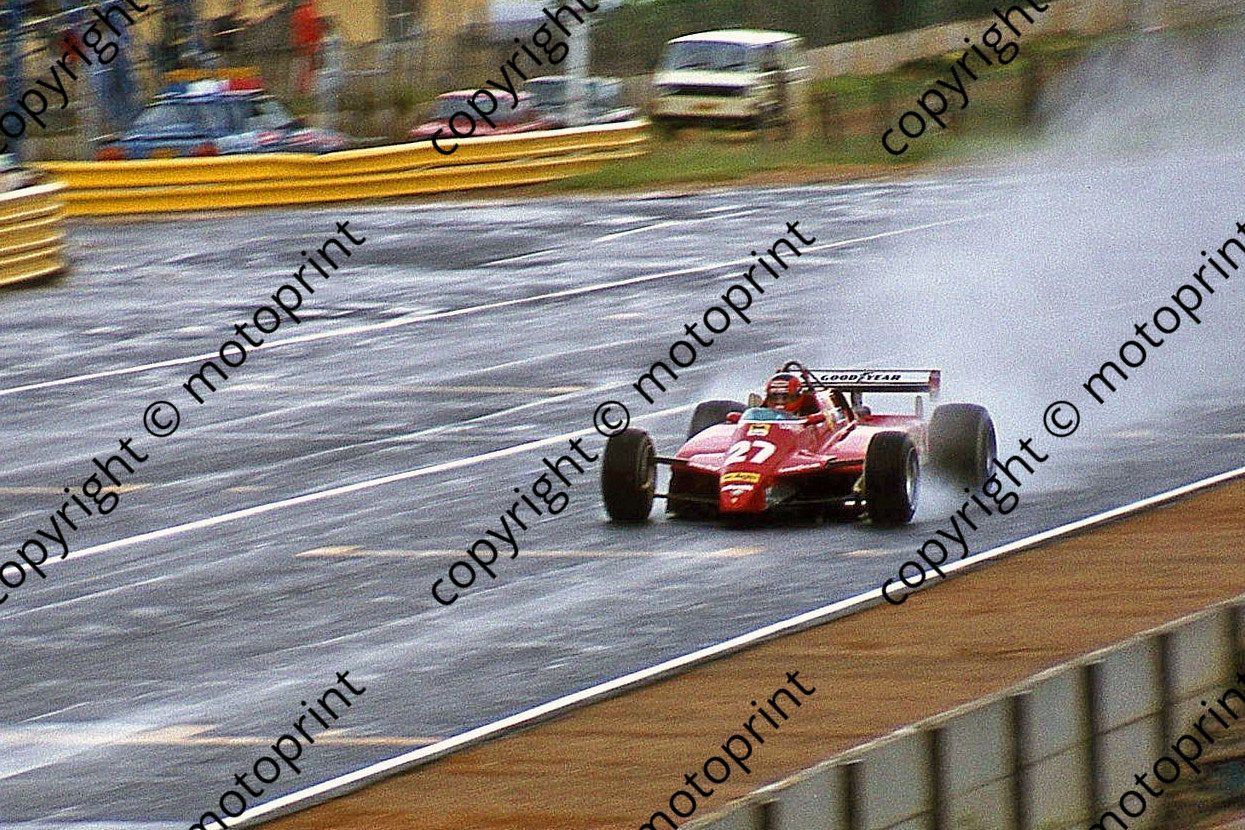 SS (thanks Stuart Falconer) a 818a 1982 SA Villeneuve Ferrari rain practice GP