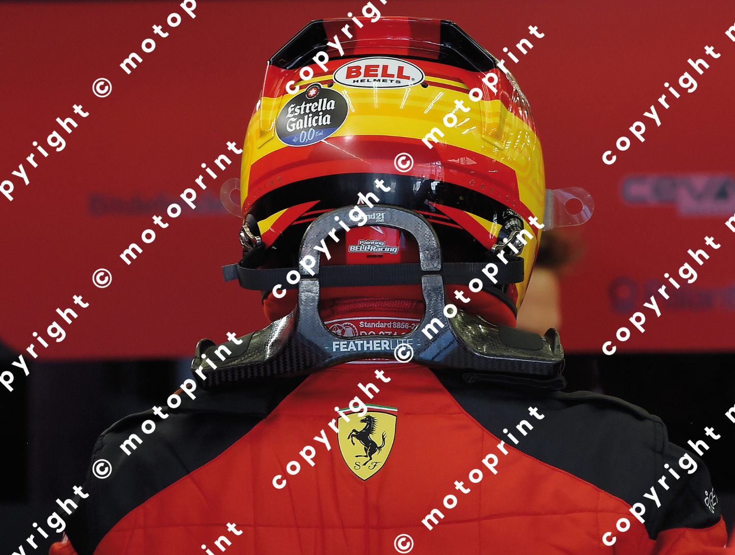 2023 C.Sainz Ferrari helmet (courtesy Paolo D'Alessio)