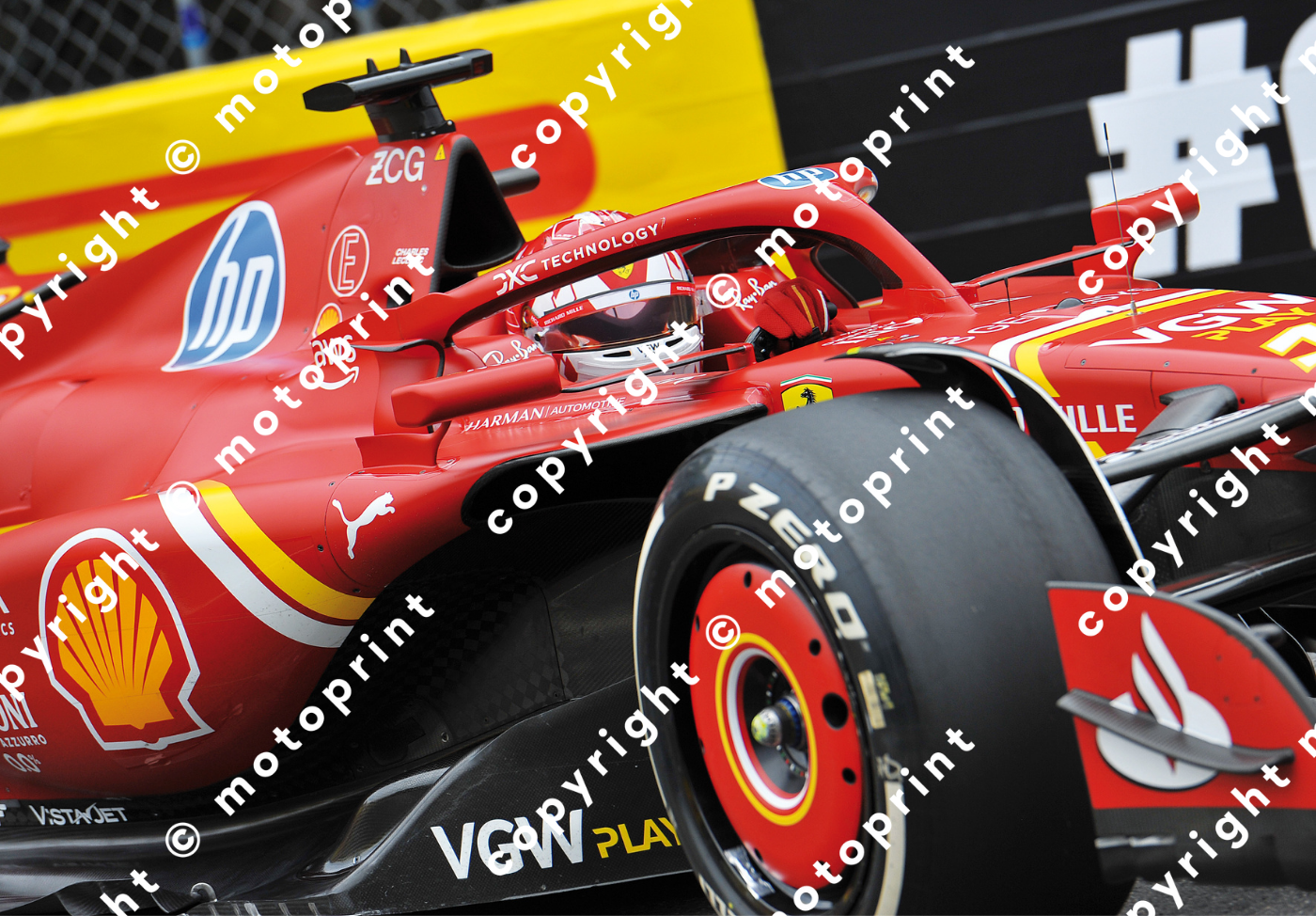 2024 C.Leclerc Ferrari action (courtesy Paolo D'Alessio)
