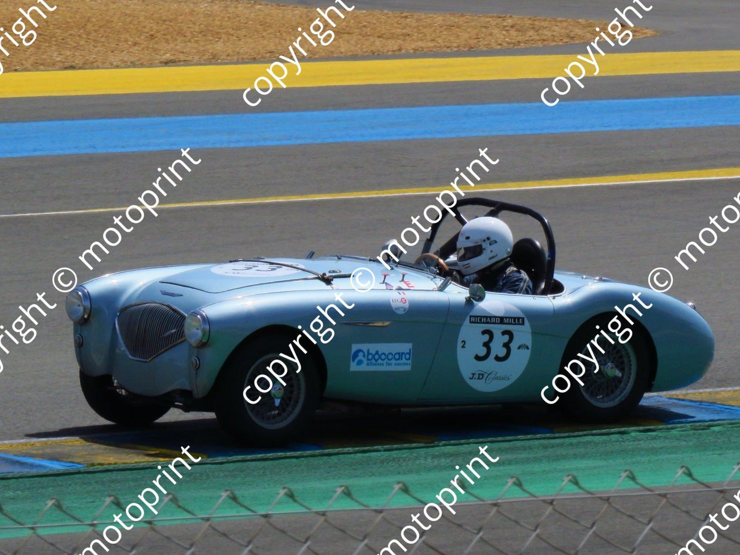grid 2 33 Austin Healey 100 BN1 Frank Augis, Pierre Buffet prac (22)