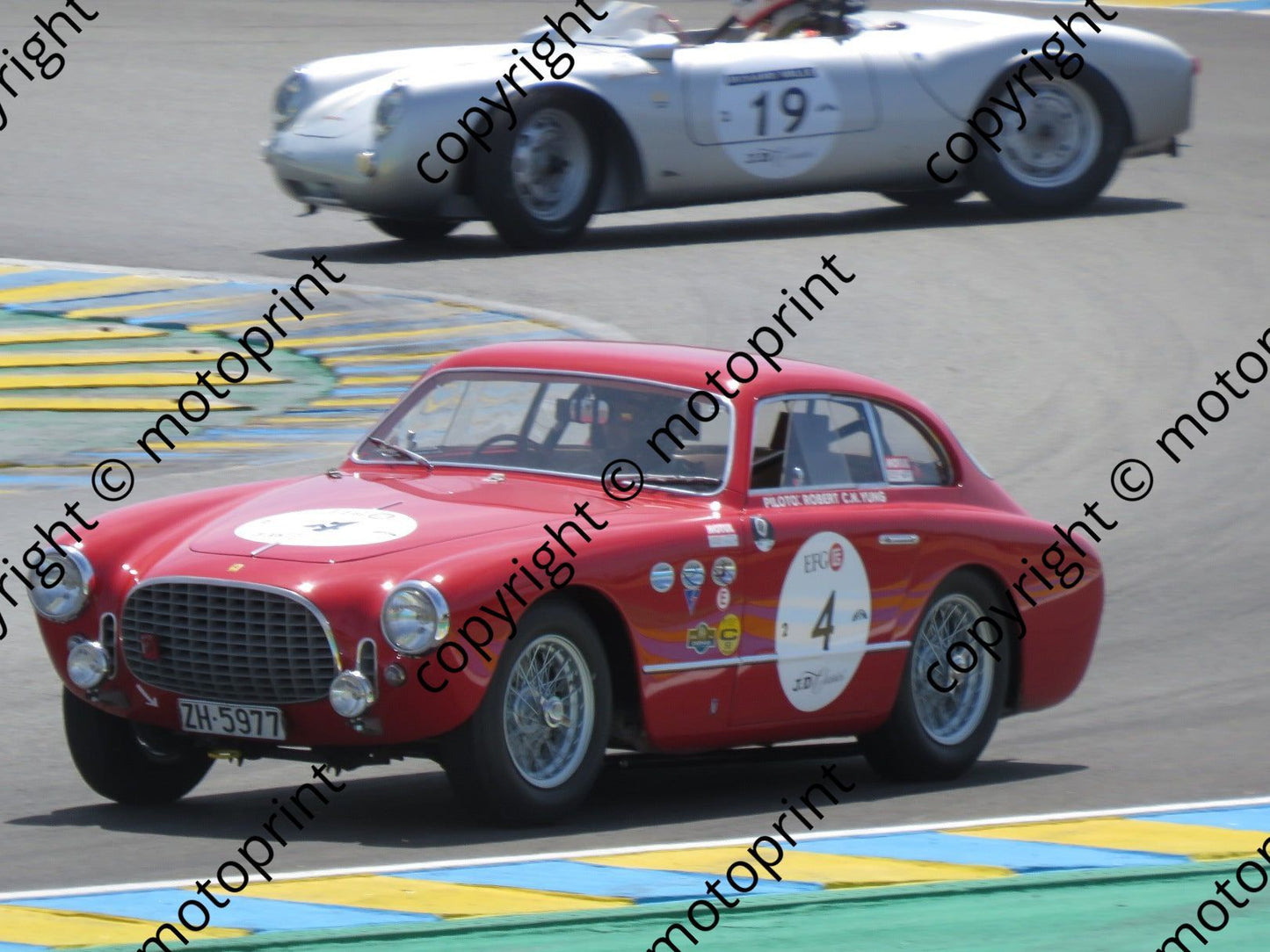 grid 2 4 Ferrari 225S Diego Meier, 19 Porsche 550 spinning prac (2)